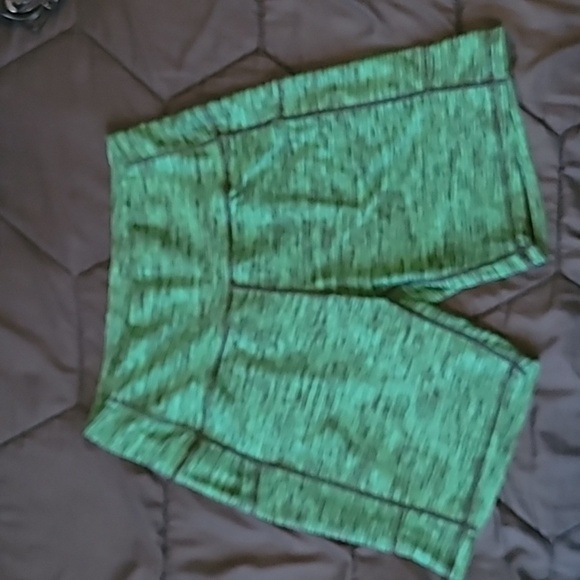 Pants - Green biking shorts